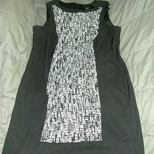 Black and White Print Dress